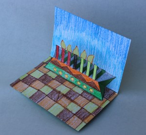 Kwanzaa project fashioned from  paper.